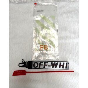 Off-White Industrial Keychain Strap With Red‎ Zip Tie